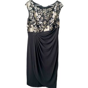 NWT FORMAL DRESS BLACK/GOLD